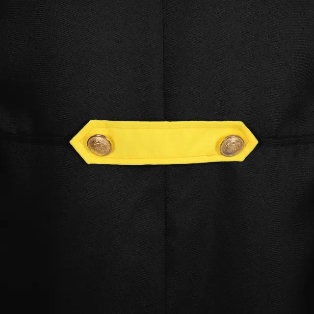 detalle de Frac medieval punk de media longitud unisex para escenario y fiesta de Halloween 6