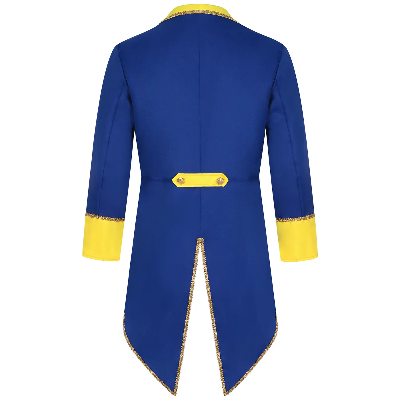 Unisex Medieval Punk Mid-Length Tailcoat for Halloween Stage Party detail 14