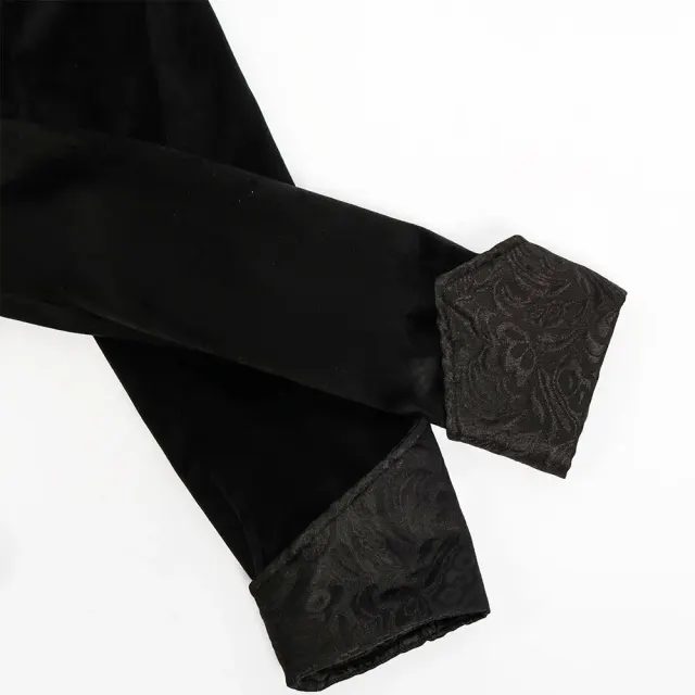 Costume de scène queue-de-pie médiéval vintage punk unisexe détail 7