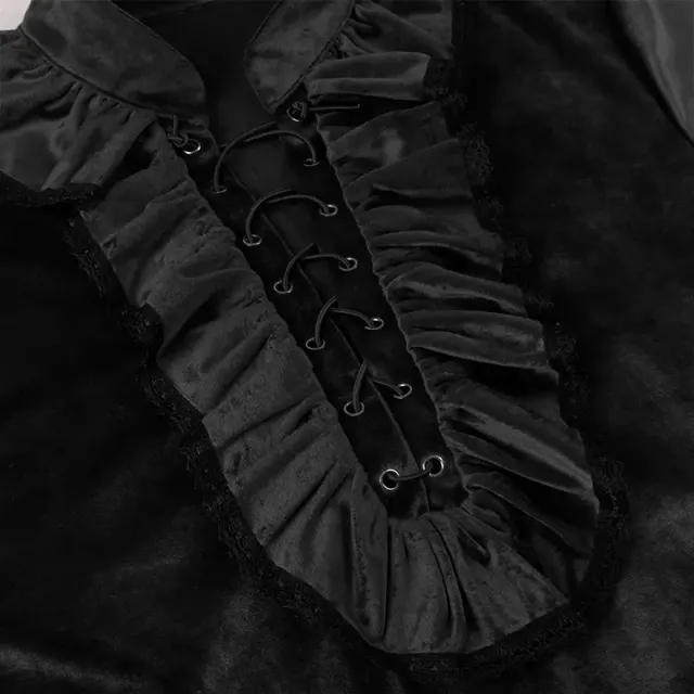 Unisex Medieval Renaissance Vintage Long-Sleeve Costume Shirt detail 12