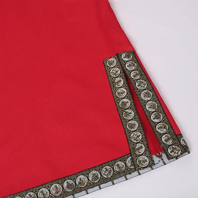 Unisex-Cosplay-Robe mit V-Ausschnitt und Kurzarm im Mittelalter-Stil Detail 5