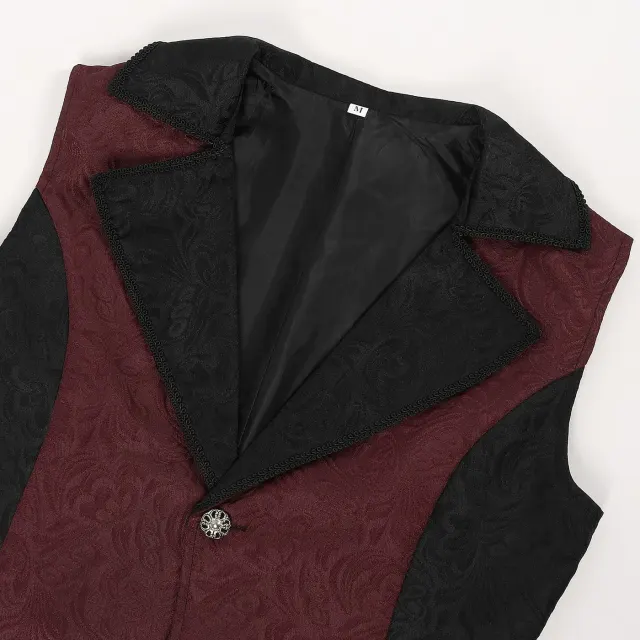 Unisex Medieval Vintage Sleeveless Vest Halloween Costume detail 3