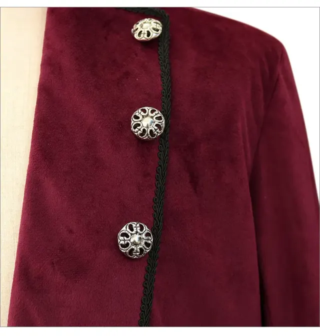 Unisex Medieval Vintage Tailcoat Halloween Cosplay Stage Jacket detail 12