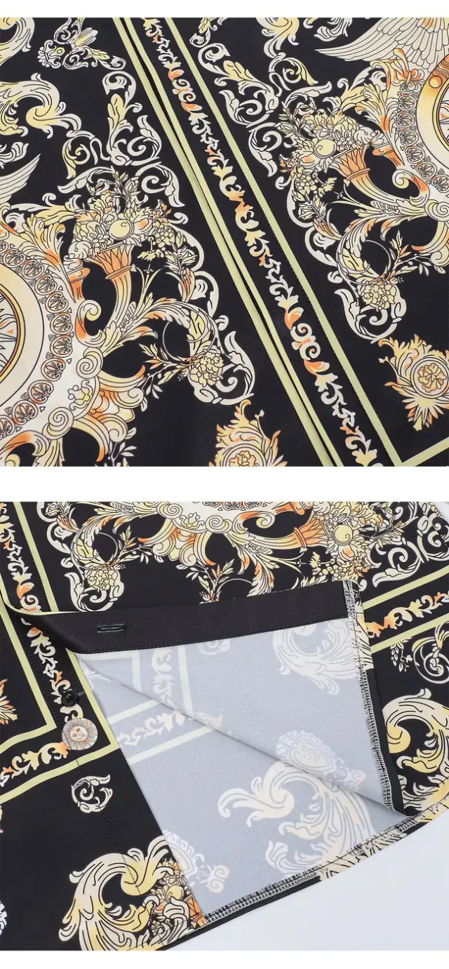 Unisex Printed Renaissance Steampunk Pirate Stage Shirt detail 1