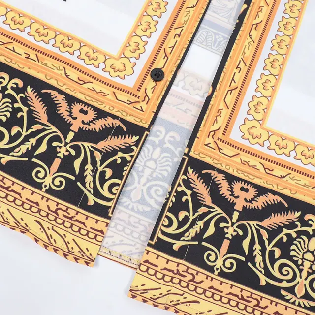 Unisex Printed Renaissance Steampunk Pirate Stage Shirt detail 14
