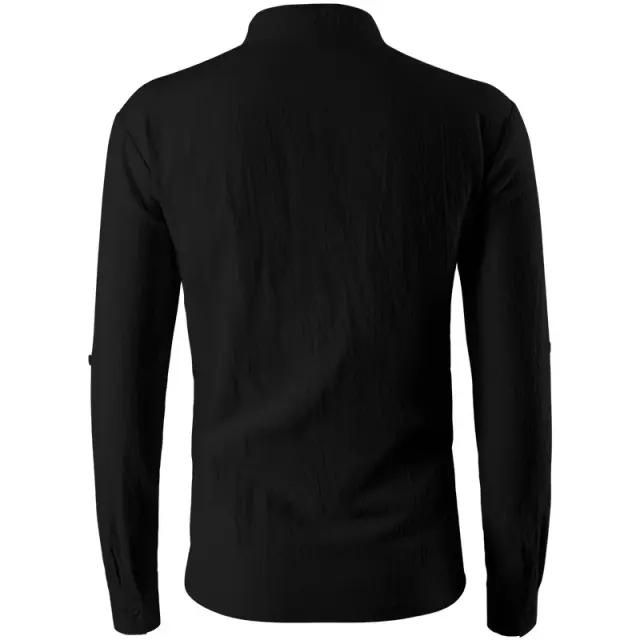 Unisex Renaissance Pirate Lace-Up Pullover Cosplay Shirt detail 11