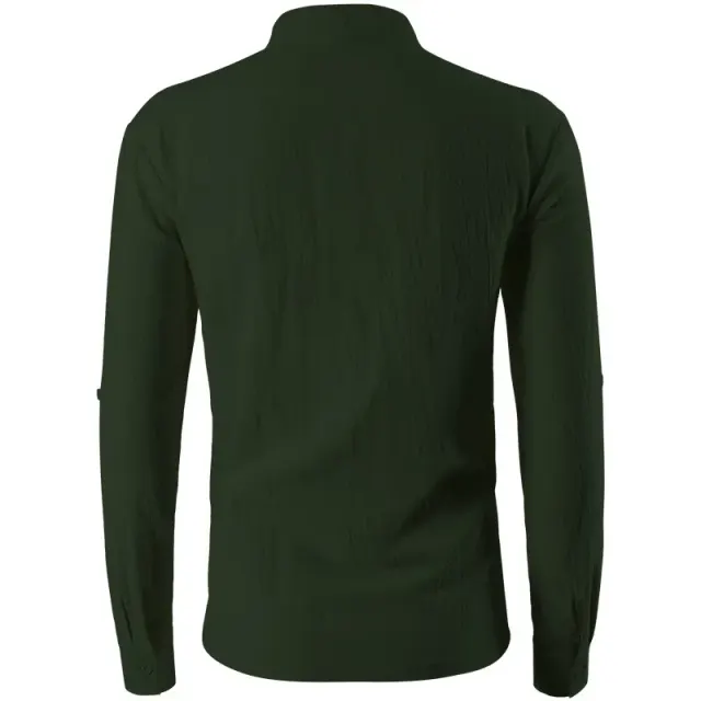 Unisex Renaissance Pirate Lace-Up Pullover Cosplay Shirt detail 17