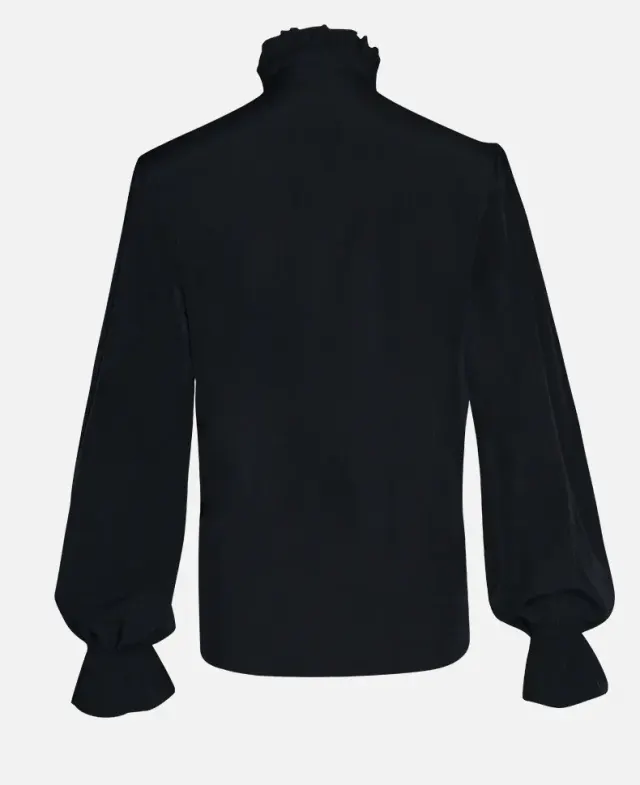 Unisex Ruffled Pirate Victorian Halloween Costume Shirt detail 2