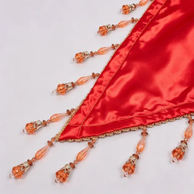 Unisex Sequin Beaded Tassel Triangle Shawl for Carnival Cosplay detail 18