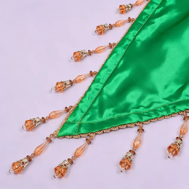 Unisex Sequin Beaded Tassel Triangle Shawl for Carnival Cosplay detail 24