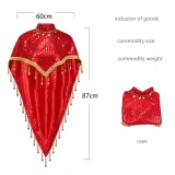 Tassel Shawl - Red
