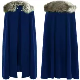 Woolen Cloak - Blue