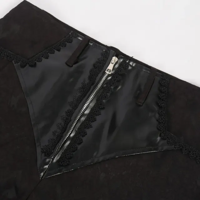 Unisex Steampunk Jacquard Stage Pants Vintage Costume Trousers detail 19