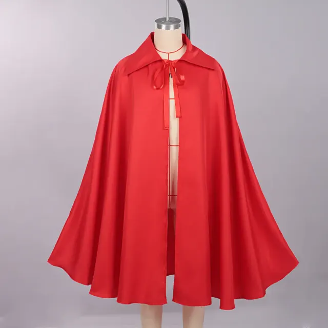 Unisex Steampunk Lapel Short Cape Halloween Cloak detail 1