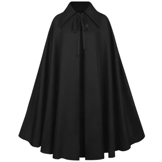 Unisex Steampunk Lapel Short Cape Halloween Cloak detail 10