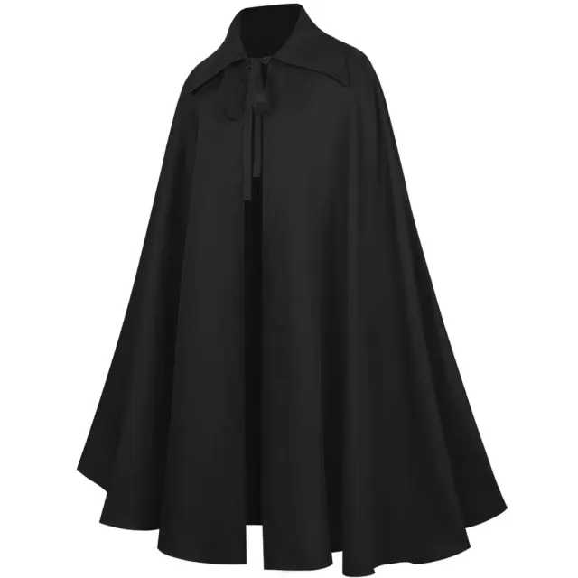 Unisex Steampunk Lapel Short Cape Halloween Cloak detail 11