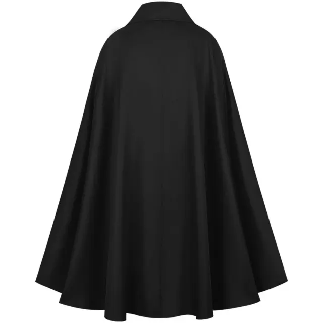 Unisex Steampunk Lapel Short Cape Halloween Cloak detail 12