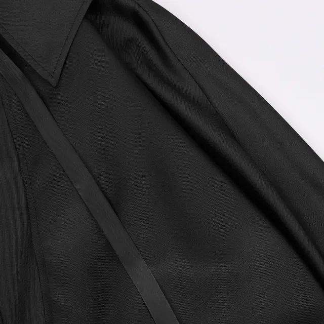 Unisex Steampunk Lapel Short Cape Halloween Cloak detail 16
