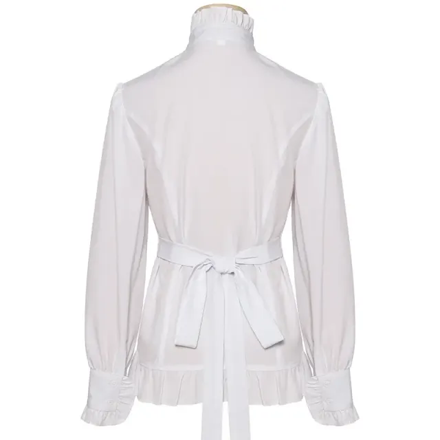 Victorian Gothic Ruffled Long-Sleeve Shirt for Cosplay detail 3