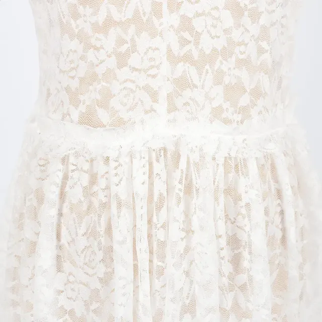Victorian Lace Court Dress with Flared Sleeves for Cosplay detail 10