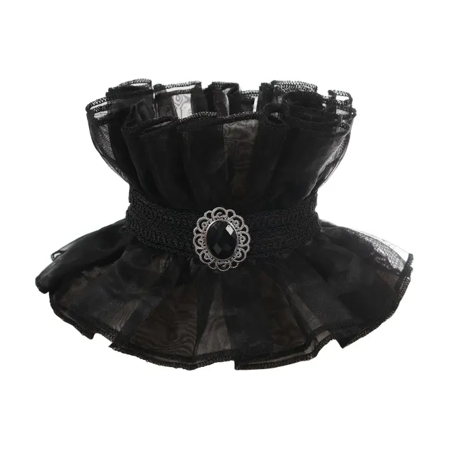 Col détachable en dentelle victorienne et poignets de cour pour cosplay détail 1