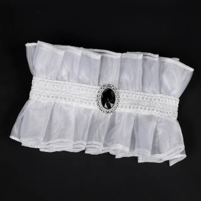 Col détachable en dentelle victorienne et poignets de cour pour cosplay détail 4