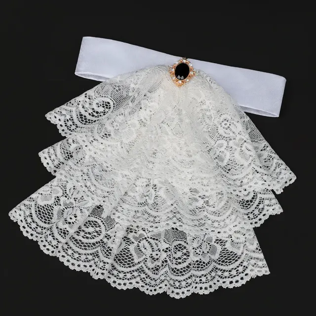 Col détachable en dentelle victorienne et poignets de cour pour cosplay détail 9