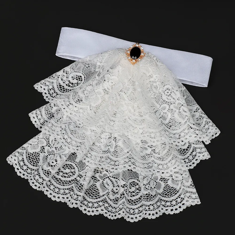 Victorian Lace Detachable Collar and Court Wrist Cuffs for Cosplay detail 9