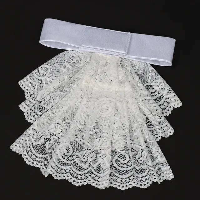 Col détachable en dentelle victorienne et poignets de cour pour cosplay détail 10