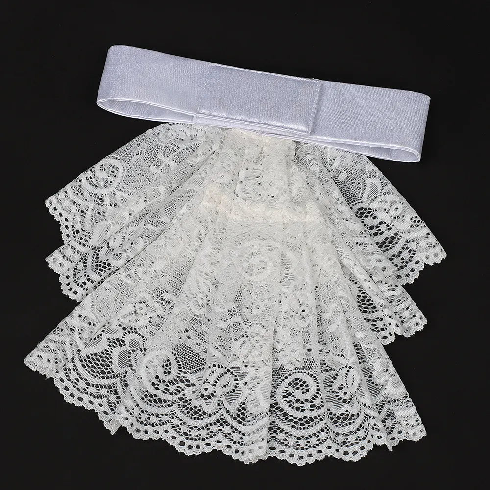 Victorian Lace Detachable Collar and Court Wrist Cuffs for Cosplay detail 10