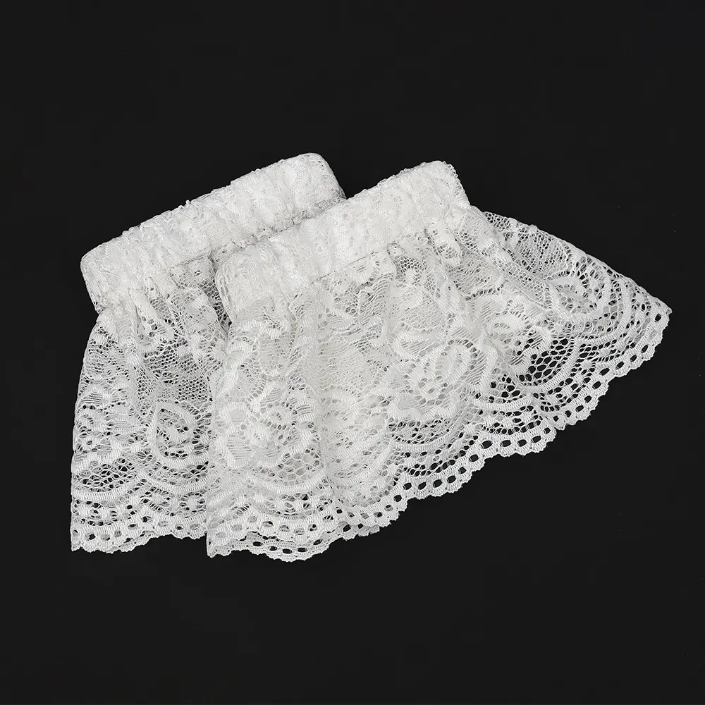 Victorian Lace Detachable Collar and Court Wrist Cuffs for Cosplay detail 11