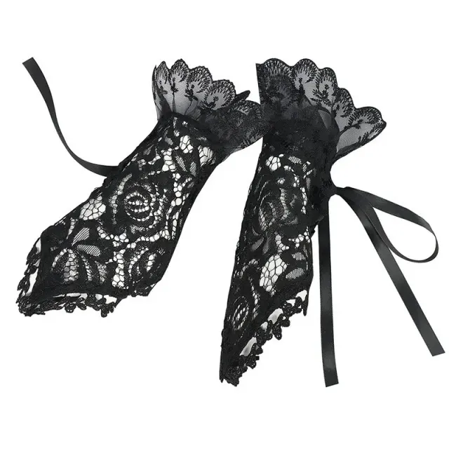 Col détachable en dentelle victorienne et poignets de cour pour cosplay détail 16