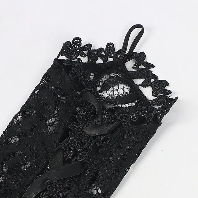 Col détachable en dentelle victorienne et poignets de cour pour cosplay détail 17