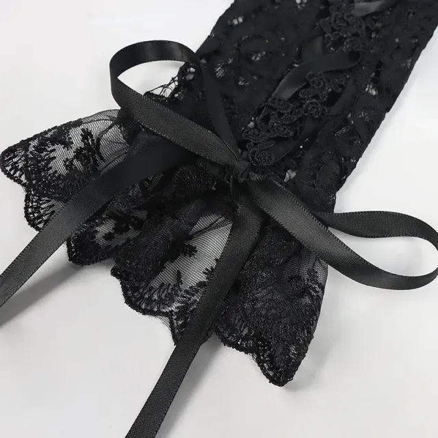 Col détachable en dentelle victorienne et poignets de cour pour cosplay détail 18