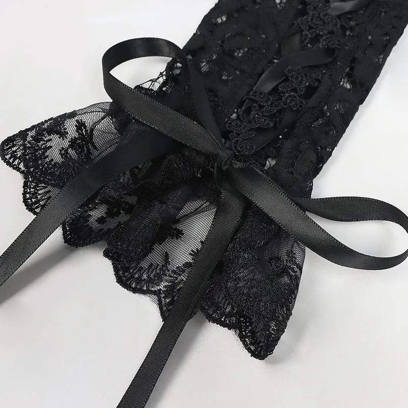 Victorian Lace Detachable Collar and Court Wrist Cuffs for Cosplay detail 18
