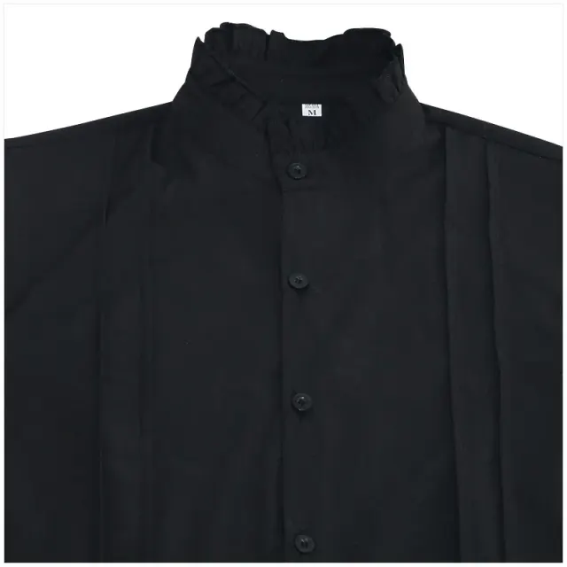 Medieval Ruffled Pirate Shirt Victorian Steampunk Halloween Top detail 10