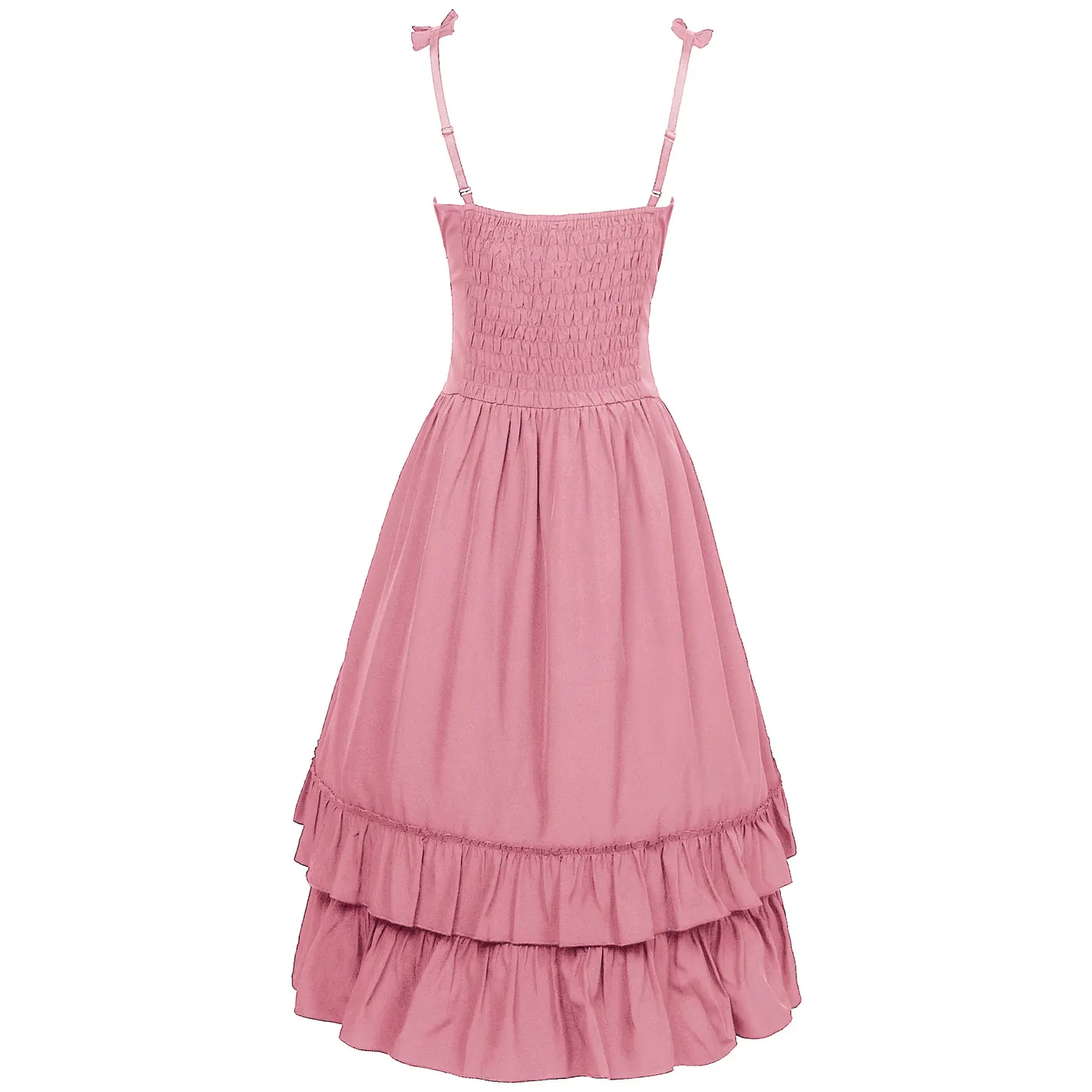 Victorian Ruffled Sleeveless Cosplay Dress for Stage Performance detail 3