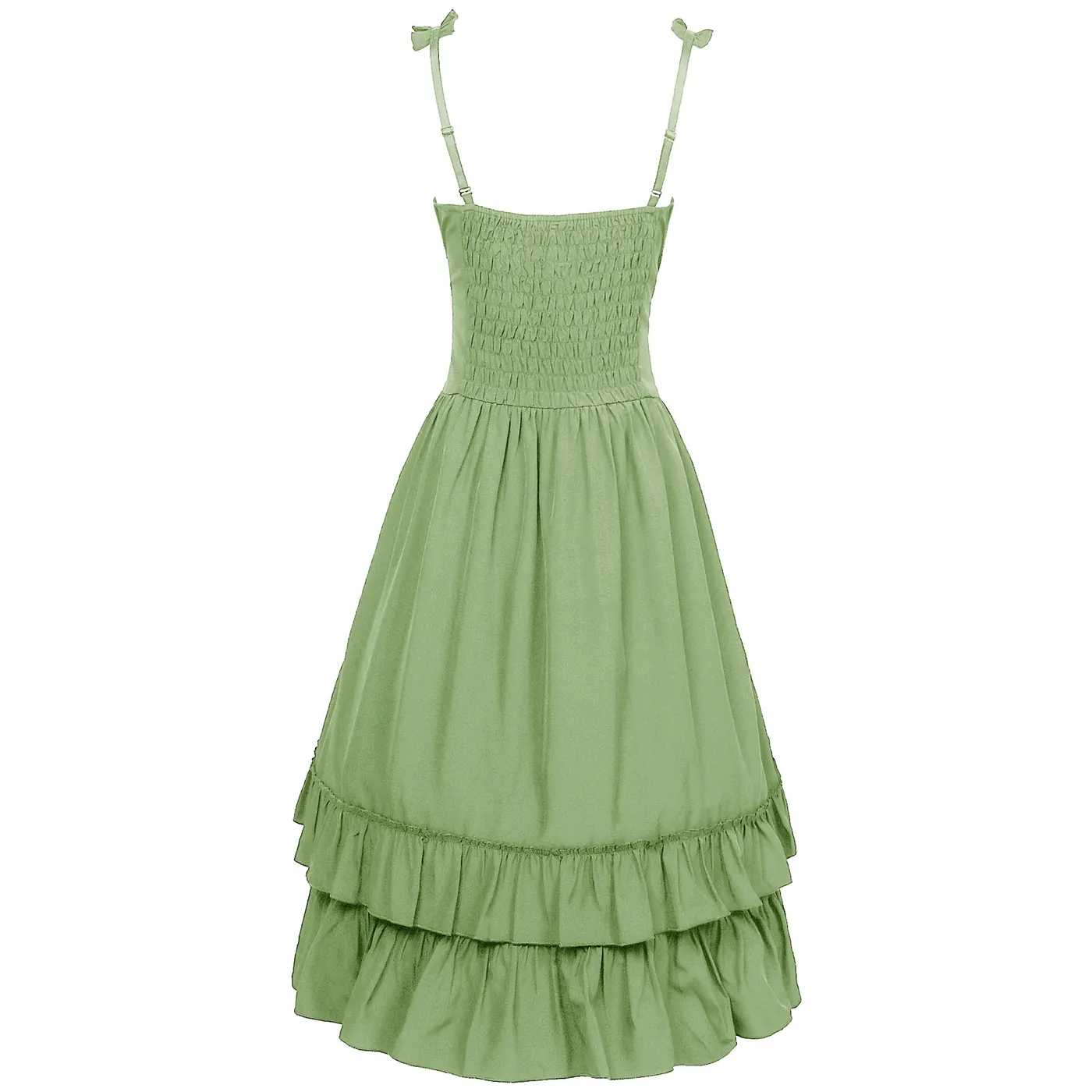 Victorian Ruffled Sleeveless Cosplay Dress for Stage Performance detail 6