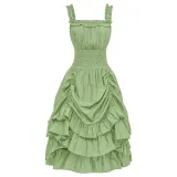 Vestido de mujer sin mangas - Verde