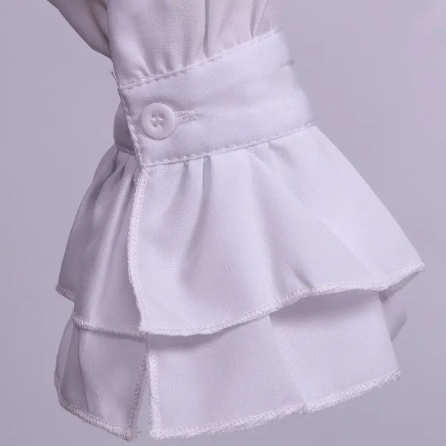 Women's Victorian Ruffled Stand-Collar Blouse & Long Skirt Set detail 18