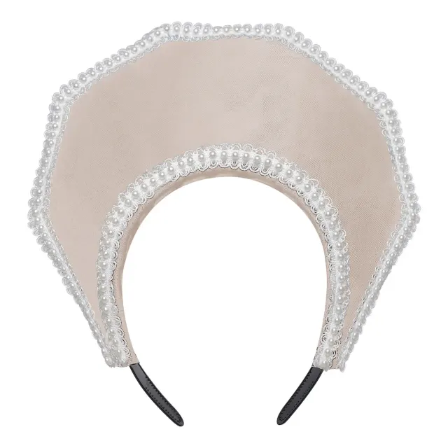 Victorian Tudor Crown Headpiece for Women detail 12
