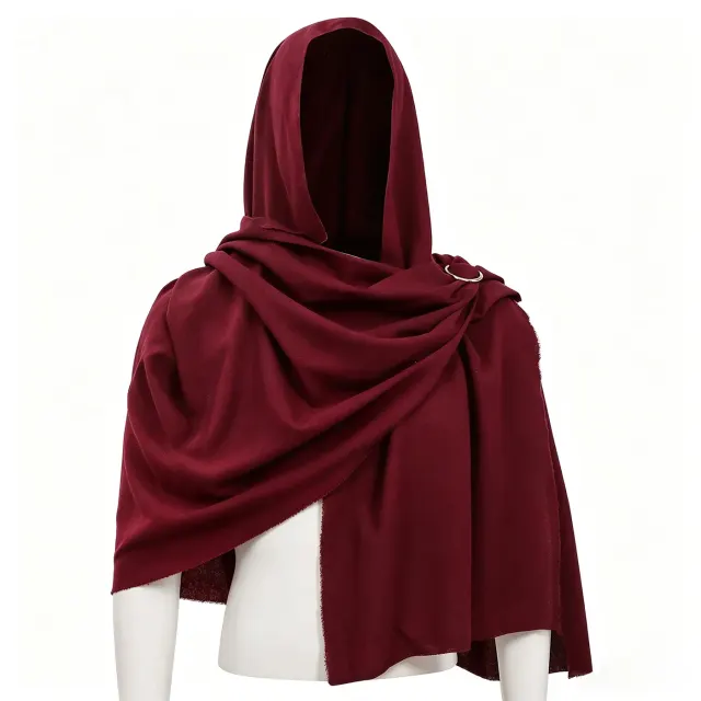 Viking Hooded Cape Medieval Renaissance Cosplay Cloak for Men detail 11