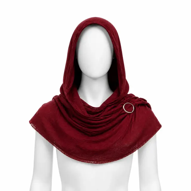Viking Hooded Cape Medieval Renaissance Cosplay Cloak for Men detail 12