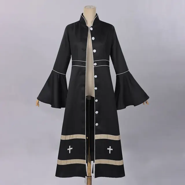 Vintage Dark Fantasy Long Robe Cosplay Dress detail 1