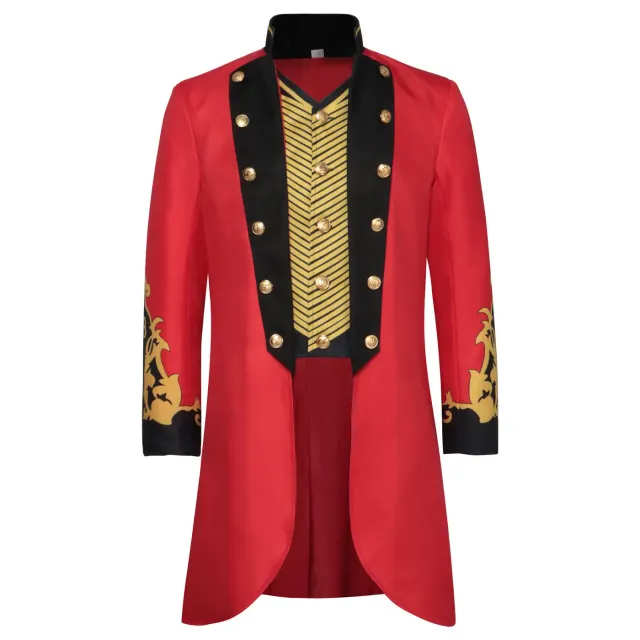 Adult Vintage Magician Ringmaster Tailcoat Cosplay Costume detail 10