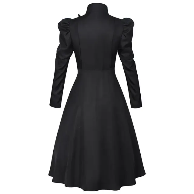 Wicked Elphaba Cosplay Dress Long Sleeve Black Women's Costume detail 1