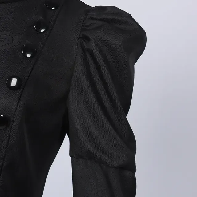 Wicked Elphaba Cosplay Dress Long Sleeve Black Women's Costume detail 5