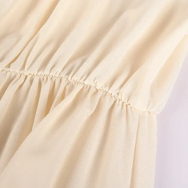 Women's Medieval Bridgerton High-Waist Short-Sleeve Cosplay Dress detail 6
