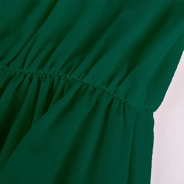 Women's Medieval Bridgerton High-Waist Short-Sleeve Cosplay Dress detail 24