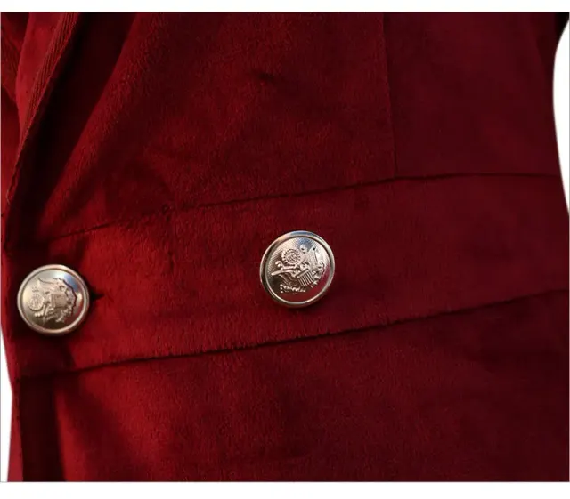 Women's Medieval Velvet Long Coat for Christmas Cosplay detail 4